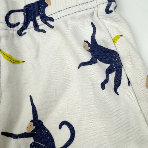 Mini Boden Monkey Shorts Pajama Set - Picture 4 of 6